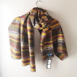 Made in Belgium 100% Wool Scarf Oblong 28"x68" NWT